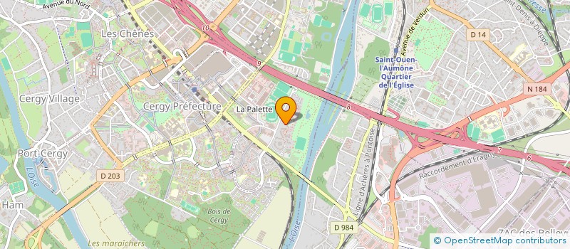 localisation de l'entreprise MONSIEUR GHISLAIN LOUGE  PONTOISE