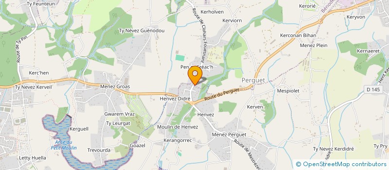 localisation de l'entreprise MONSIEUR GHISLAIN MAHUAS  BENODET