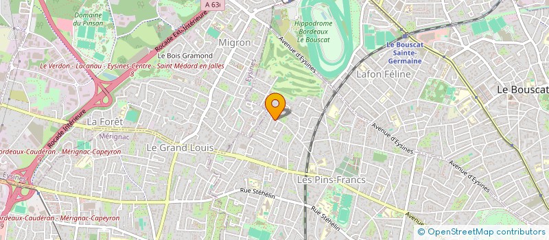 localisation de l'entreprise MONSIEUR GHISLAIN MARTINEAU  BORDEAUX