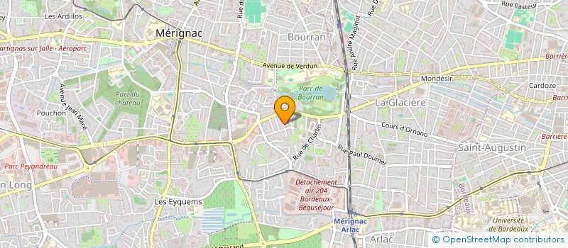 localisation de l'entreprise MONSIEUR GHISLAIN MARVY  MERIGNAC