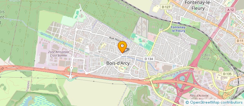 localisation de l'entreprise MONSIEUR GHISLAIN MENTRE  BOIS-D'ARCY