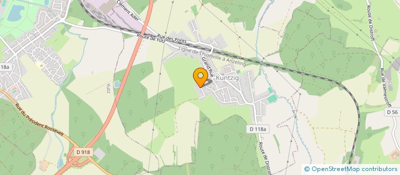 localisation de l'entreprise MONSIEUR GHISLAIN METTAVANT  KUNTZIG