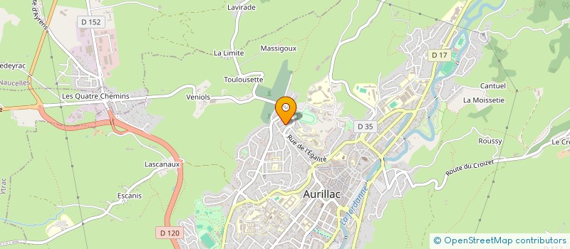 localisation de l'entreprise MONSIEUR GHISLAIN MONTIL à AURILLAC