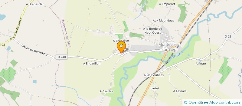 localisation de l'entreprise MONSIEUR GHISLAIN MOREAU  MONTESTRUC-SUR-GERS