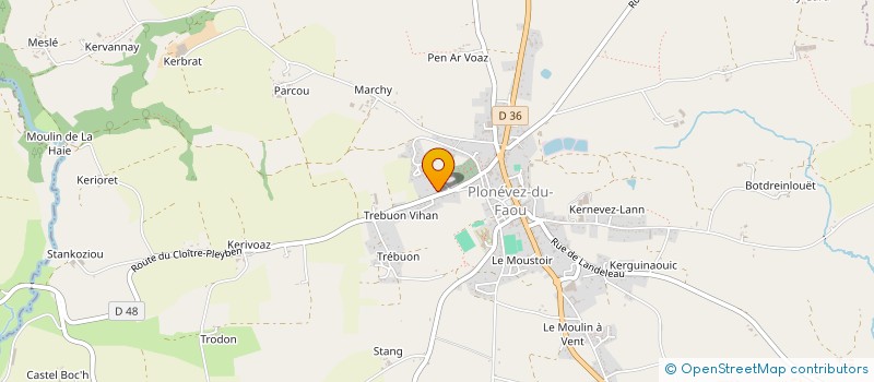 localisation de l'entreprise MONSIEUR GHISLAIN NAMY  PLONEVEZ-DU-FAOU