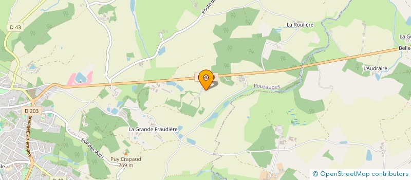 localisation de l'entreprise MONSIEUR GHISLAIN PAVAGEAU  POUZAUGES