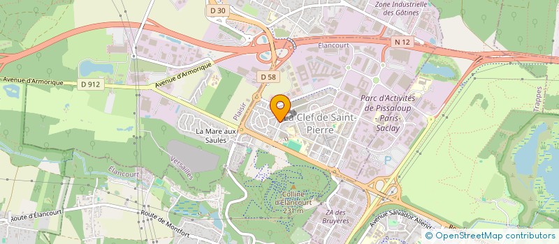 localisation de l'entreprise MONSIEUR GHISLAIN PERRIER  ELANCOURT