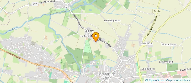 localisation de l'entreprise MONSIEUR GHISLAIN RABOUAN  LES BOIS D'ANJOU