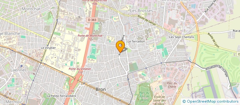 localisation de l'entreprise MONSIEUR GHISLAIN SENTIS  BRON