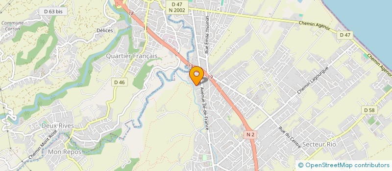 localisation de l'entreprise MONSIEUR GHISLAIN SINAMOUTOU  SAINT-ANDRE