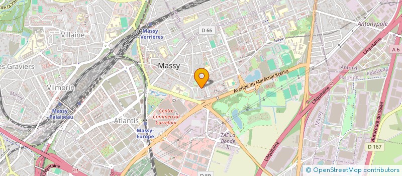 localisation de l'entreprise MONSIEUR GHISLAIN TOKO FEM  MASSY