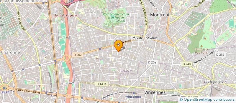 localisation de l'entreprise MONSIEUR GHISLAIN TRIBOULET à MONTREUIL