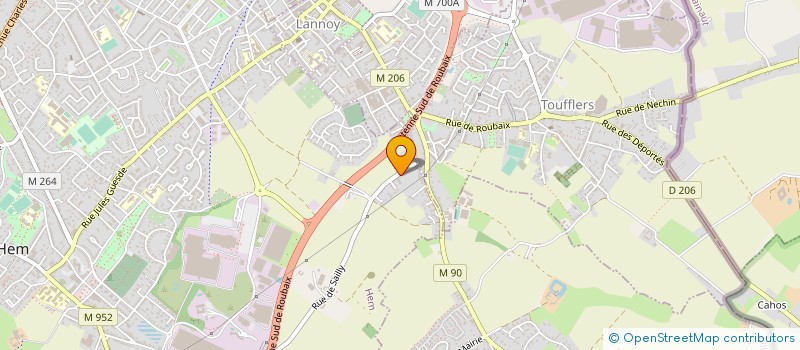 localisation de l'entreprise MONSIEUR GHISLAIN VANOOSTEN  HEM