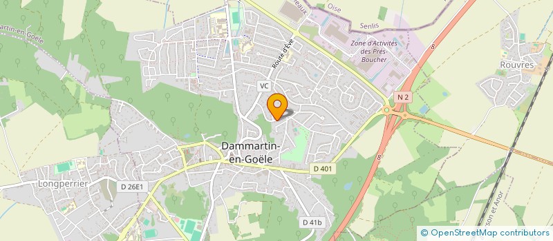 localisation de l'entreprise MONSIEUR GHISLAIN VESCO  DAMMARTIN-EN-GOELE