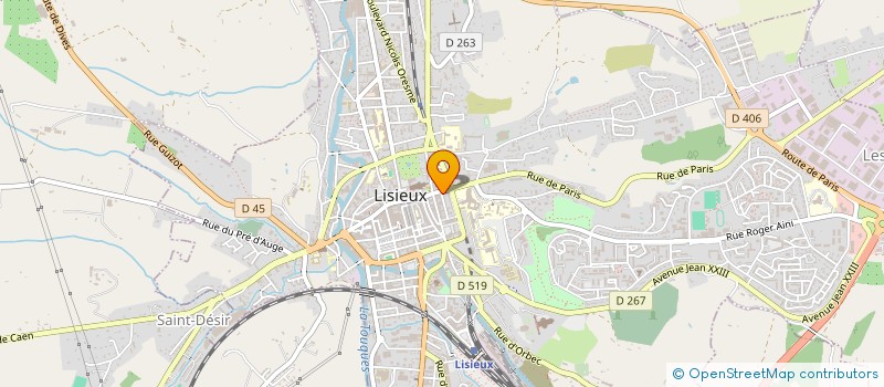 localisation de l'entreprise MONSIEUR GHISLAINE LE BRIS  LISIEUX