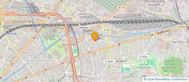 localisation de l'entreprise MONSIEUR GHITAC ION à PANTIN