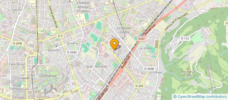 localisation de l'entreprise MONSIEUR GHIYAS BOUSSANDEL  SAINT-MARTIN-D'HERES