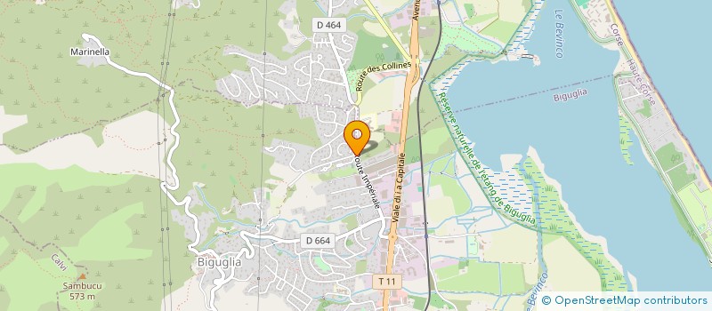 localisation de l'entreprise MONSIEUR GHJISEPPU CINQUINI  BIGUGLIA