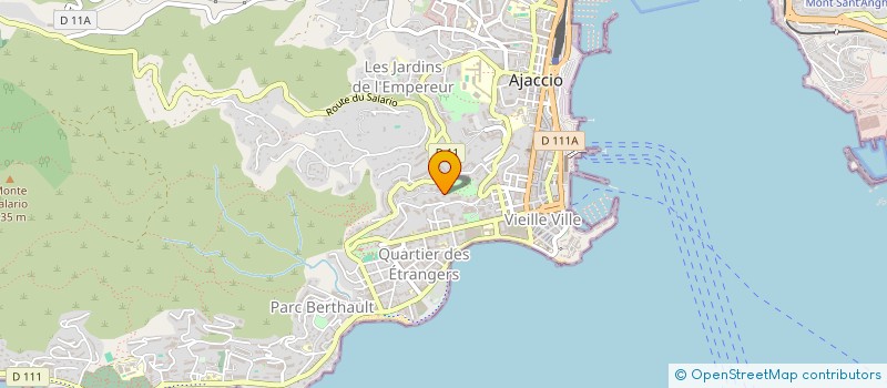 localisation de l'entreprise MONSIEUR GHJUVAN GRIMAUD  AJACCIO