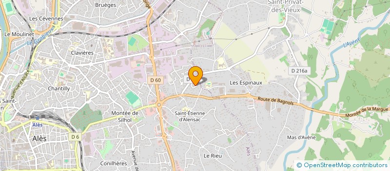 localisation de l'entreprise MONSIEUR GHOLAM AHMADZADEH à ALES