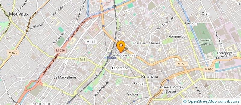 localisation de l'entreprise MONSIEUR GHULAM FAROOQ  ROUBAIX