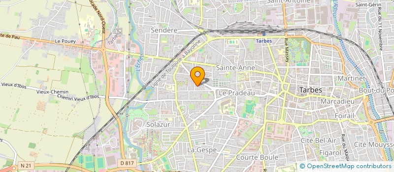 localisation de l'entreprise MONSIEUR GHULAM MOHAMMADI  TARBES