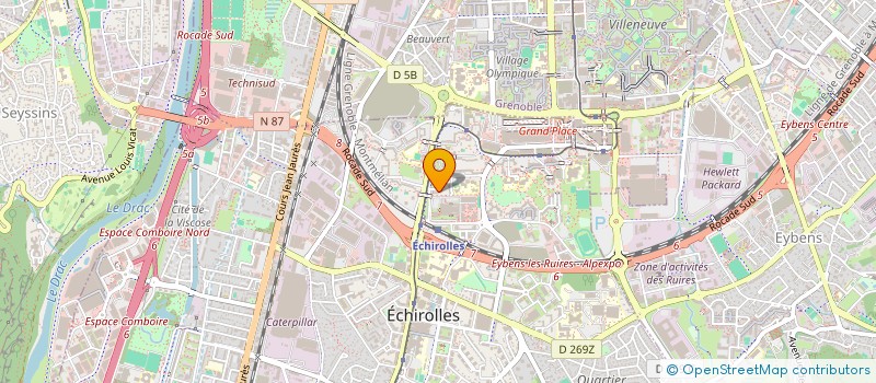 localisation de l'entreprise MONSIEUR GHULAM OBEID  ECHIROLLES