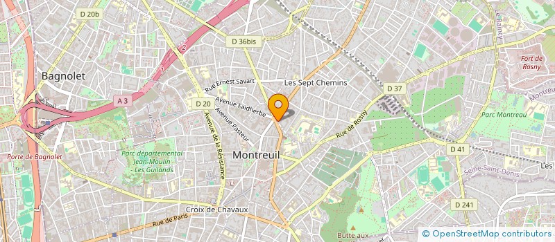 localisation de l'entreprise MONSIEUR GHULAM TICHOO à MONTREUIL