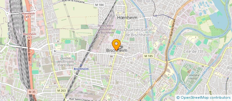 localisation de l'entreprise MONSIEUR GHULAMNABI MALIKI  BISCHHEIM