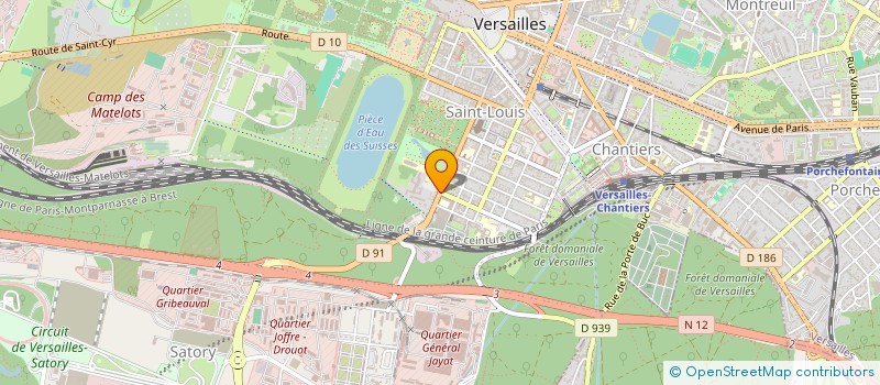 localisation de l'entreprise MONSIEUR GHYSLAIN OUPOYO à VERSAILLES