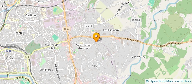 localisation de l'entreprise MONSIEUR GHYSLAIN SCHINCARIOL  ALES