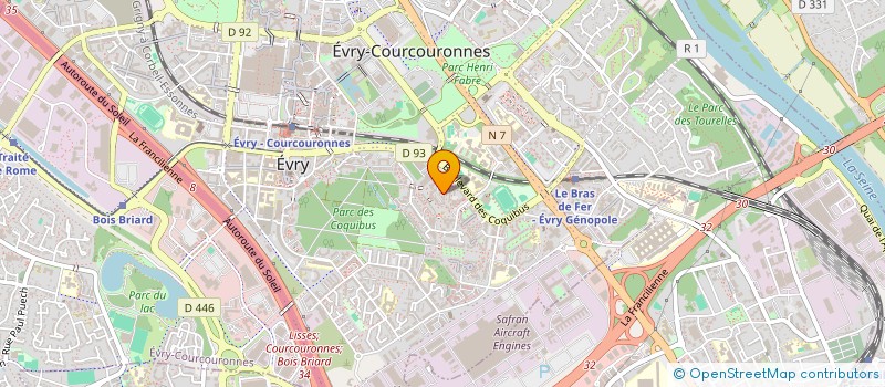 localisation de l'entreprise MONSIEUR GIA TCHA à EVRY-COURCOURONNES