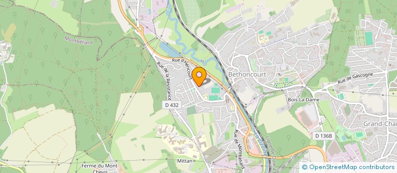 localisation de l'entreprise MONSIEUR GIACENTO SELLI  BETHONCOURT