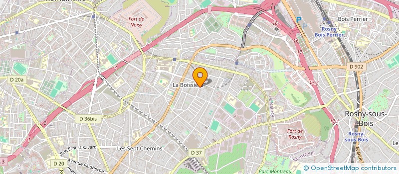 localisation de l'entreprise MONSIEUR GIACOMO ALBERGAMO  MONTREUIL