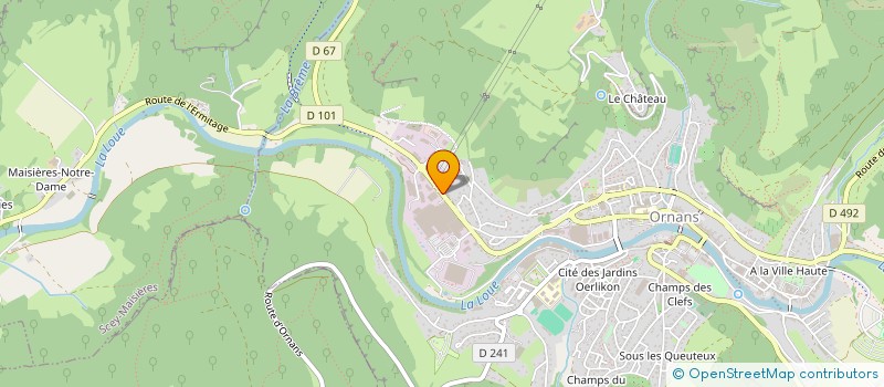 localisation de l'entreprise MONSIEUR GIACOMO FRANCESCHI  ORNANS