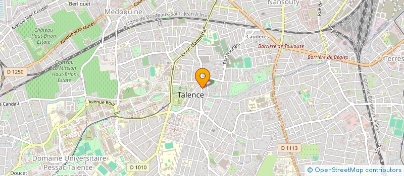 localisation de l'entreprise MONSIEUR GIACOMO GAMBINERI à TALENCE