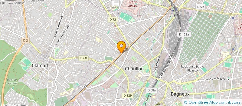 localisation de l'entreprise MONSIEUR GIACOMO GIANNETTONI  CHATILLON