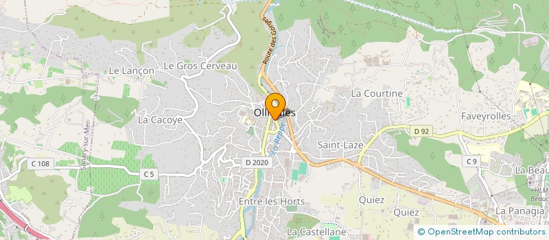 localisation de l'entreprise MONSIEUR GIAGOMO FRANZONI  OLLIOULES