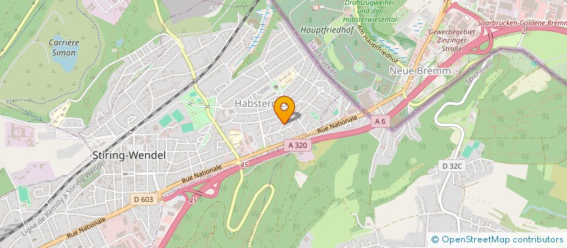 localisation de l'entreprise MONSIEUR GIAMPIERO MURGIA  STIRING-WENDEL