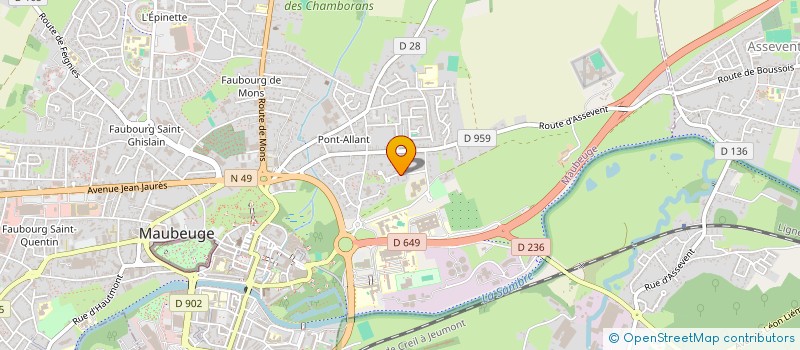 localisation de l'entreprise MONSIEUR GIAN-LUCA SOSCIA  MAUBEUGE