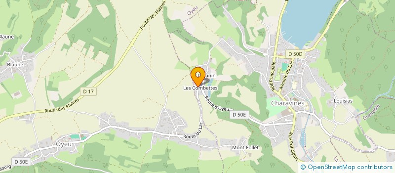 localisation de l'entreprise MONSIEUR GIAN SOLINAS  CHARAVINES