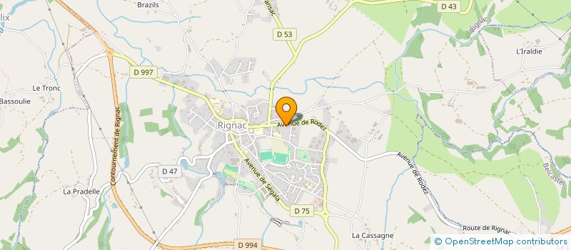 localisation de l'entreprise MONSIEUR GIANNI ADELL  RIGNAC