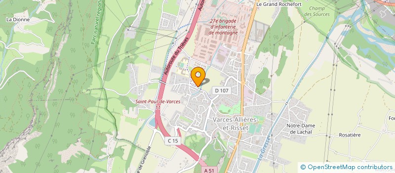 localisation de l'entreprise MONSIEUR GIANNI BURGI  VARCES-ALLIERES-ET-RISSET