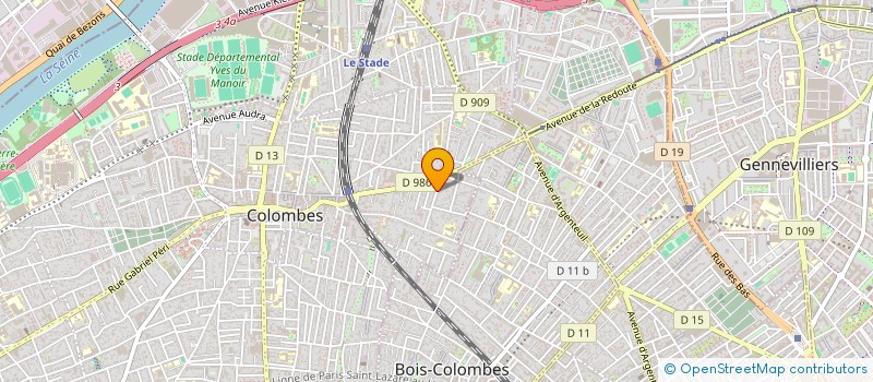 localisation de l'entreprise MONSIEUR GIANNI DI LETA à COLOMBES