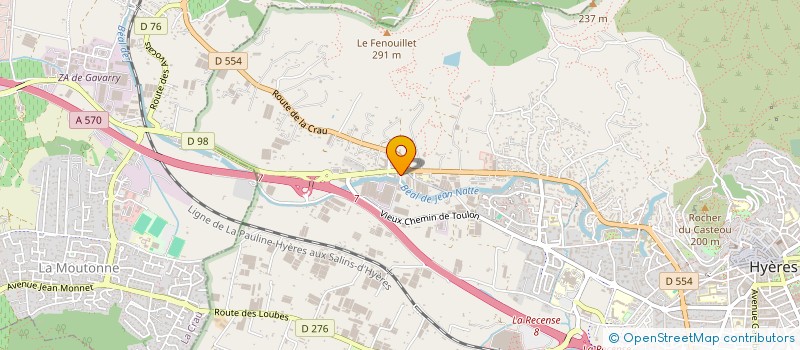 localisation de l'entreprise MONSIEUR GIANNI DI NAPOLI  HYERES