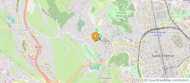 localisation de l'entreprise MONSIEUR GIANNI DRAGOTTA  SAINT-ETIENNE