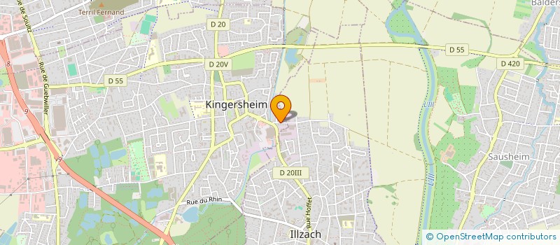 localisation de l'entreprise MONSIEUR GIANNI FRANTZ  KINGERSHEIM