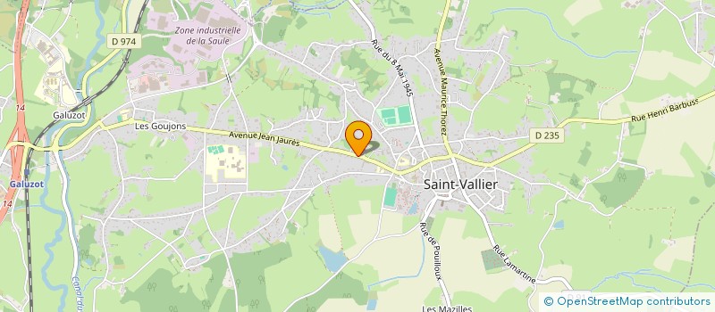 localisation de l'entreprise MONSIEUR GIANNI LAFAY à SAINT-VALLIER