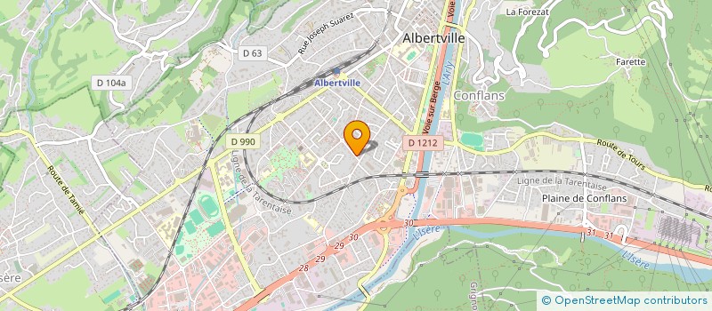 localisation de l'entreprise MONSIEUR GIANNI VANNACCI  ALBERTVILLE