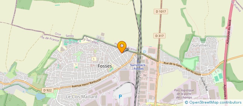 localisation de l'entreprise MONSIEUR GIBRIL BENDI-HASSANE  FOSSES